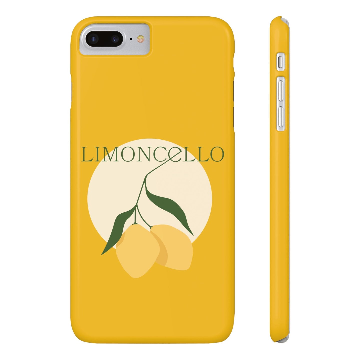 Italian Limoncello Yellow Slim Phone Cases with Lemons, Case-Mate IPHONE16 and all sizes