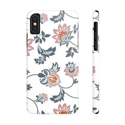 Pink and Green Flower Pattern, Floral Slim Phone Cases, Case-Mate IPHONE16 and all sizes